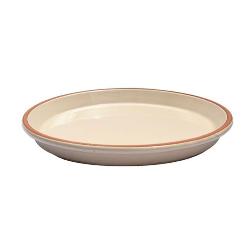 Plato Alfarero 25cm Crema Miel Mestiza