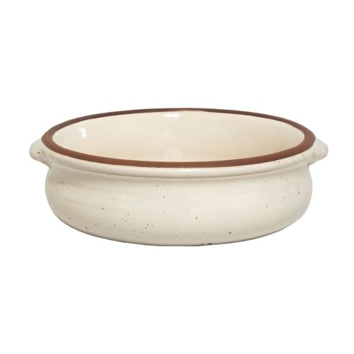 Cazuela con asa 19cm Crema Miel Mestiza