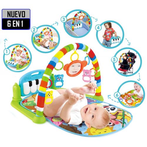 Gimnasio Musical Piano 6 en 1 Verde