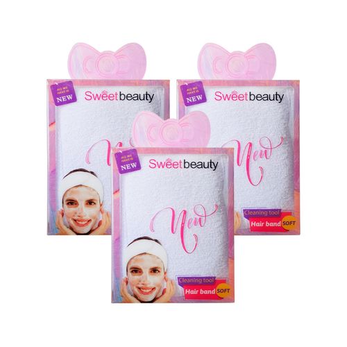 Diadema Ajustable Para Maquillaje Sweet Beauty 3 Und