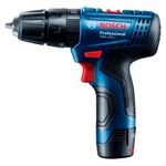 Taladro-Percutor-Inalambrico-Bosch-12V-GSB-120-LI-Nuevo---2Baterias-x-20-Ah---Cargador---Maletin