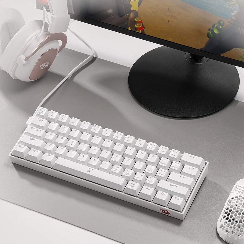 Redragon---Teclado-Dragonborn-K630W-60--Switch-Brown-Español---White