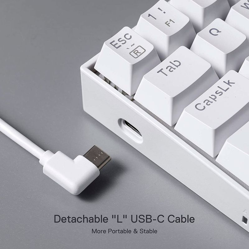 Redragon---Teclado-Dragonborn-K630W-60--Switch-Brown-Español---White