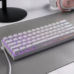 Redragon---Teclado-Dragonborn-K630W-60--Switch-Brown-Español---White