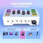 Fifine---Mixer-Ampligame-SC3-RGB-Streaming-XLR---White
