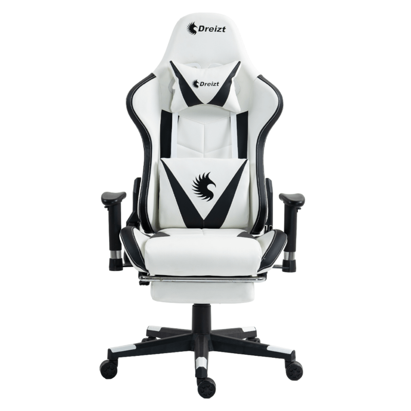 Silla-Gamer-Dreizt-Apolo-Series-Blanco-Pro-180-Alta-Calidad-Posapies---