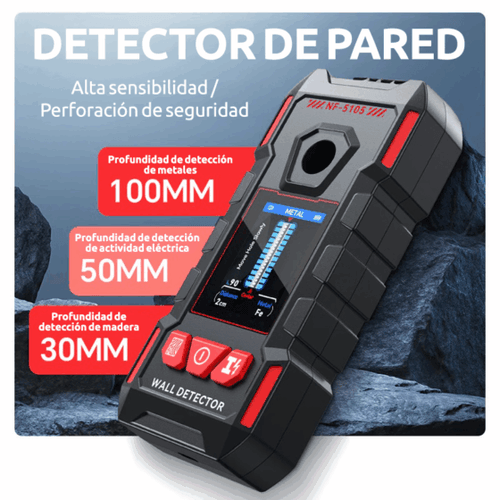 Detector de pared NF-5105 Corriente, Madera y fierro construcción