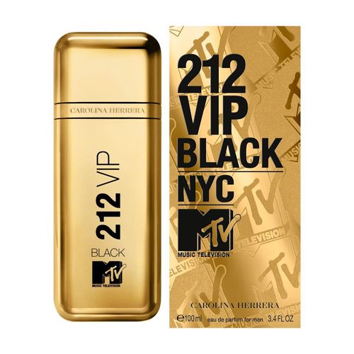 Perfume 212 Vip Black Edicion Mtv Carolina Herrera Hombre Edp 100ml