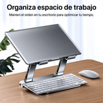 Soporte-Plegable-Para-Laptop-Regulable-HX-ZJ51-Gris-Oscuro