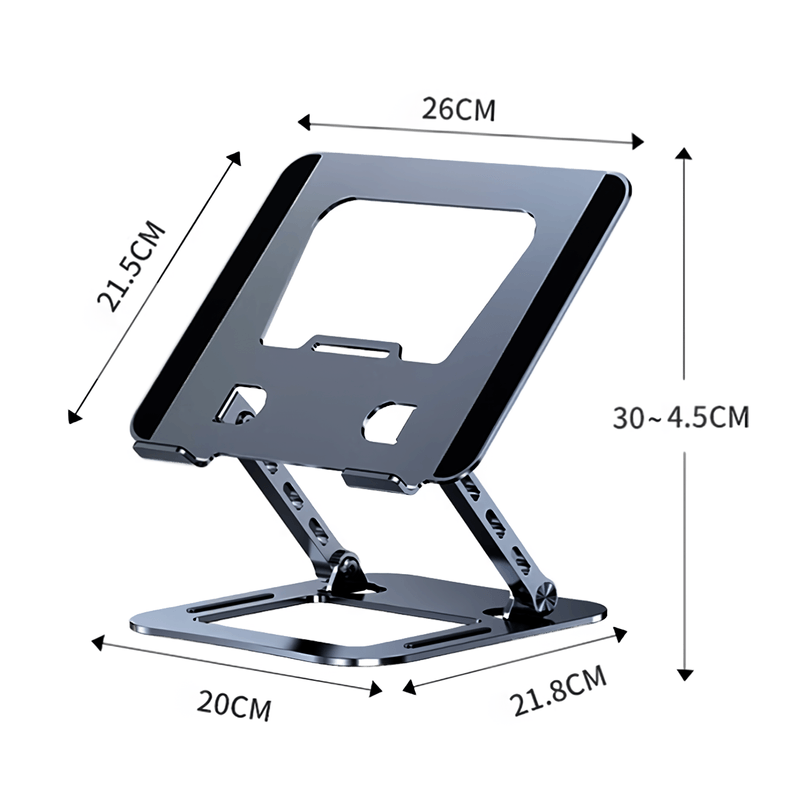 Soporte-Plegable-Para-Laptop-Regulable-HX-ZJ51-Gris-Oscuro