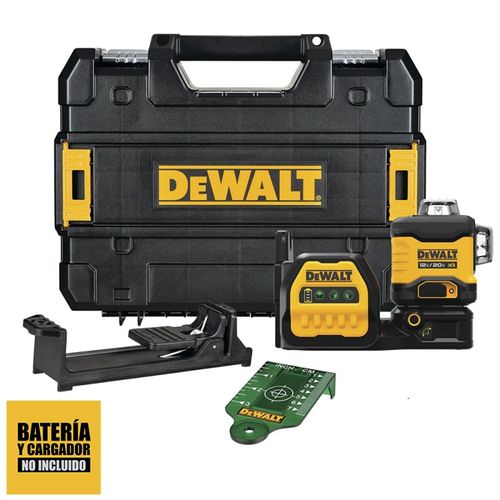 Nivel Láser de 3 Líneas x 360° 12V / 20V Max Luz Verde 30 Mts Baretool Dewalt DCLE34030GB