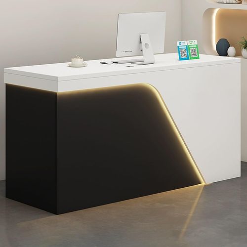 Counter de Recepción Led Negro 150cm