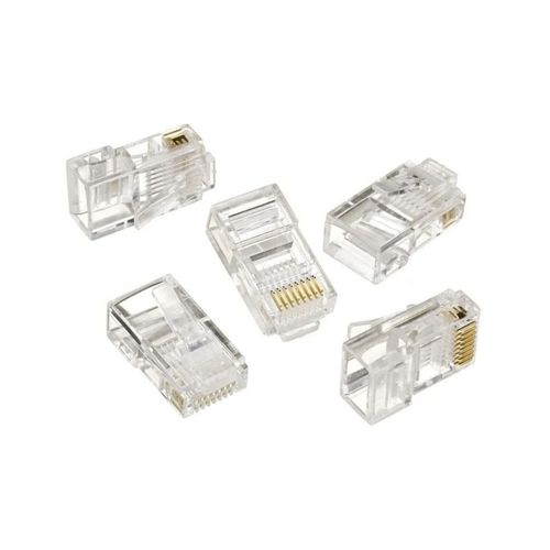 CONECTORES RJ45 PARA CABLE UTP CAT5 BOLSA 100 UNIDADES