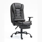 Silla-ergonomica-de-oficina-gerencial-con-base-de-acero-Roma-Komsum-Marron-oscuro