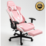 Silla-Gamer-Dreizt-Apolo-Series-Rosado-Pro-180°-Reclinable-Alta-Calidad-Con-Posapies