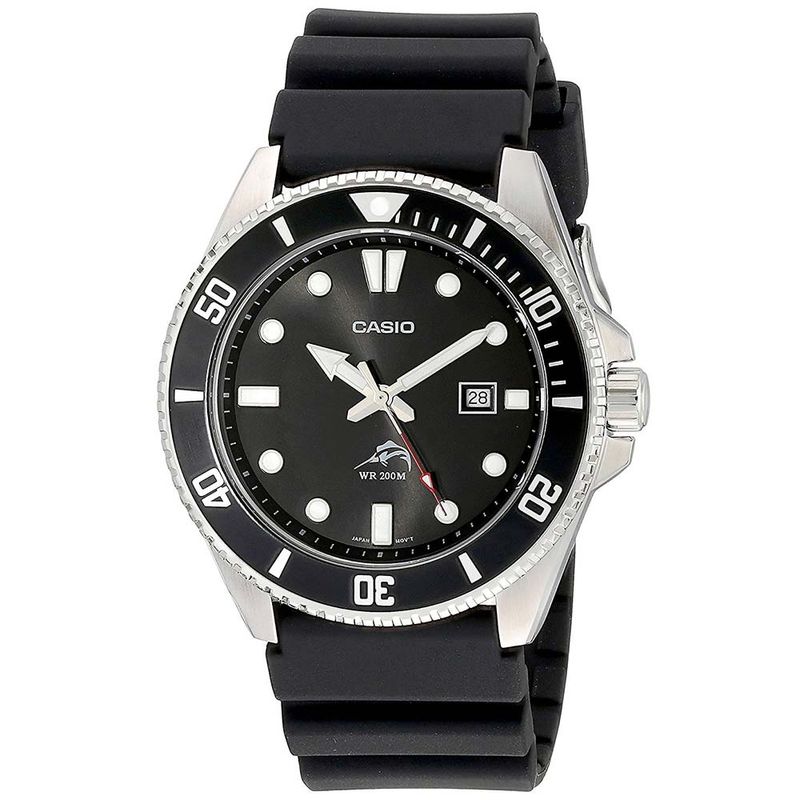 Reloj-Casio-Duro-Marlin-MDV-106-1AV-Fecha-Acuatico-Correa-De-Resina-Negro