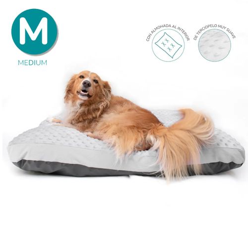 Cama colchoneta para perros Dots Gris - M