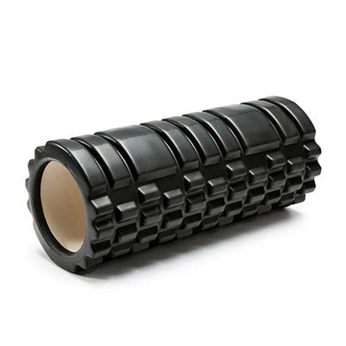 Rodillo de Yoga Foam Roller de Espuma 33 x 14cm Negro