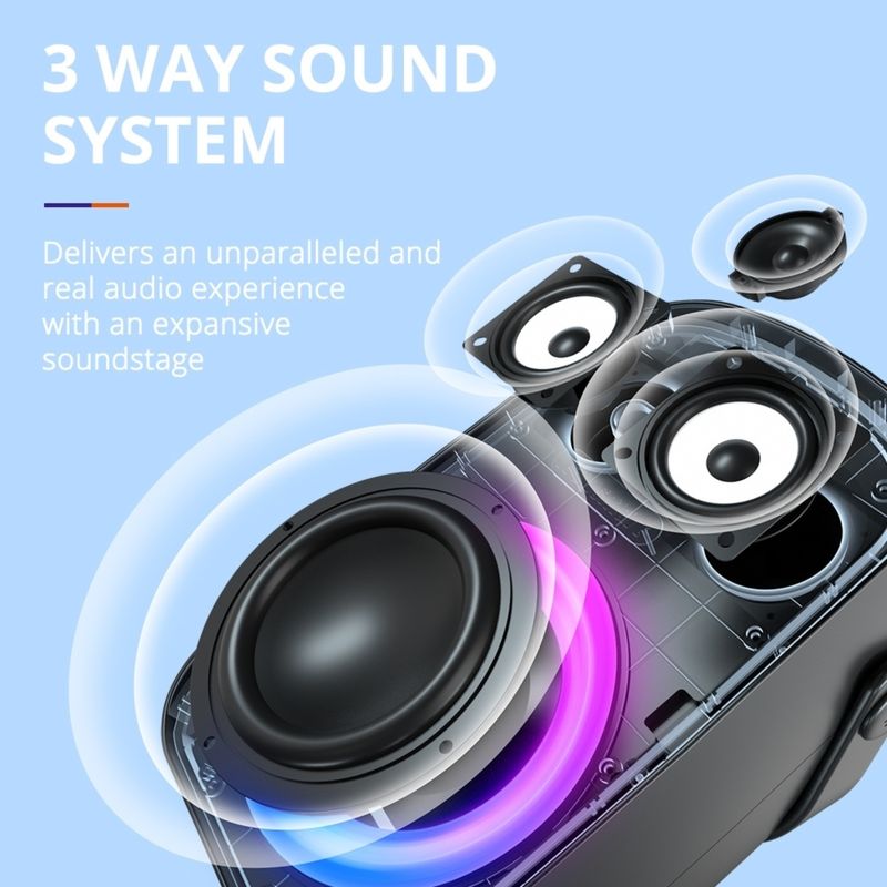 Parlante-Bluetooth-Tronsmart-Halo-100-IPX6-60W