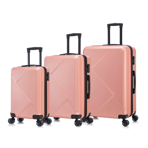 Maletas De Viaje Set de 3 Rosado GEJR