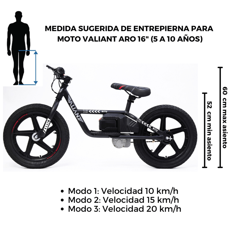 Moto-para-niños-Aro-16-electrica--5-a-10-años-