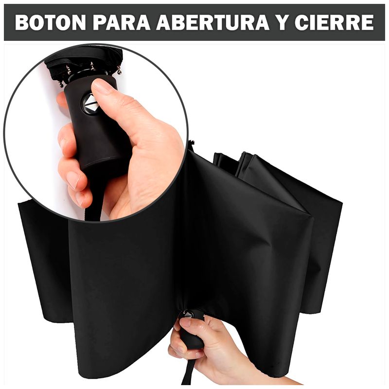 Paraguas-Plegable-con-Proteccion-UV-Sombrilla-de-Mano-K01-Negro