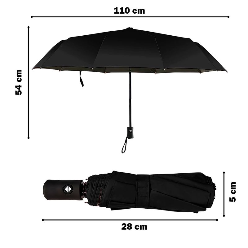 Paraguas-Plegable-con-Proteccion-UV-Sombrilla-de-Mano-K01-Negro