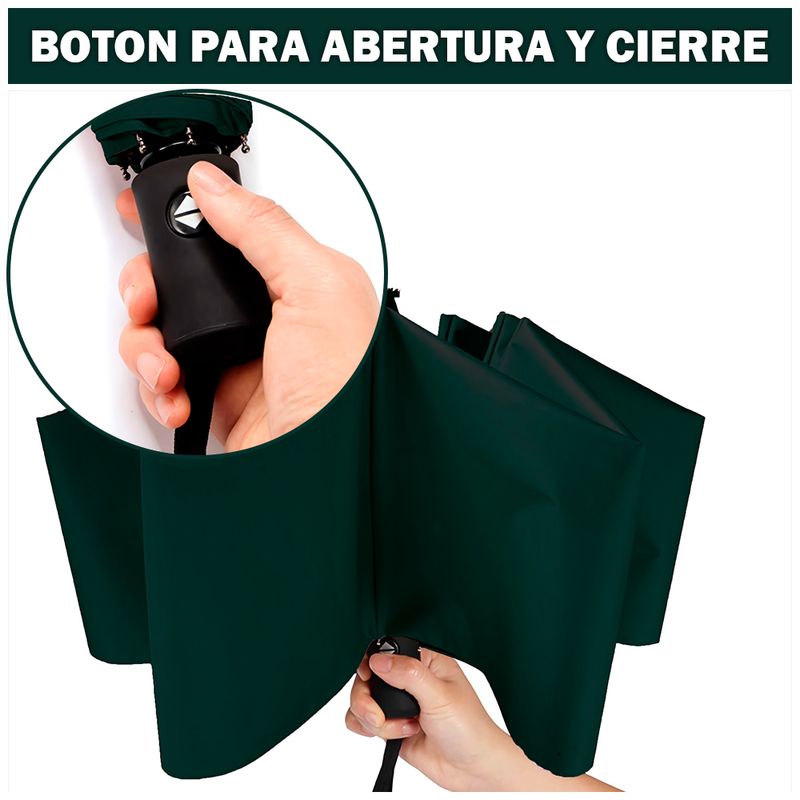 Paraguas-Plegable-con-Proteccion-UV-Sombrilla-de-Mano-K01-Verde