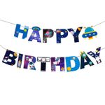 Cadeneta-espacial-banner-banderines-Happy-Birthday-feliz-cumpleaños-astronauta-cohete