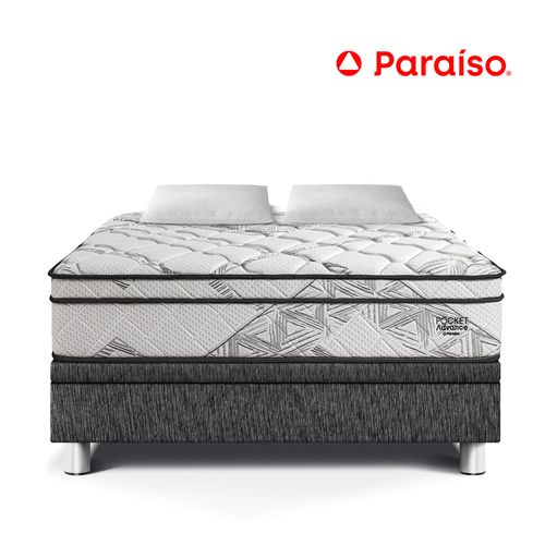 Cama Boxet Pocket Advance Queen Charcoal