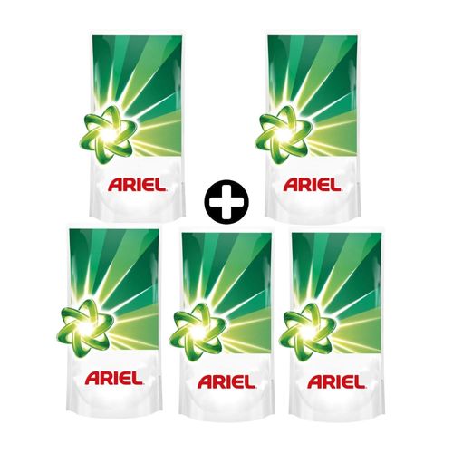 COMBO Ariel: 5 Detergentes Liquido Doypack 1.2L