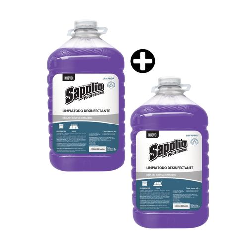 COMBO Sapolio: 2 Limpiatodo Lavanda 4.9L