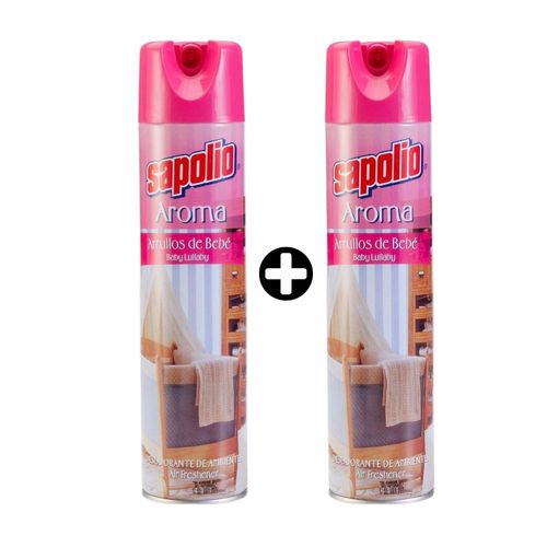 COMBO Sapolio: 2 Ambientadores en spray Arrullos de Bebé 360ml