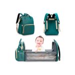 Pañalera-Mochila-Bebe-Cambiador-Cuna-Convertible-3-en-1