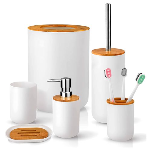 Kit de 6 Accesorios de Baño Moderno O51 Baño