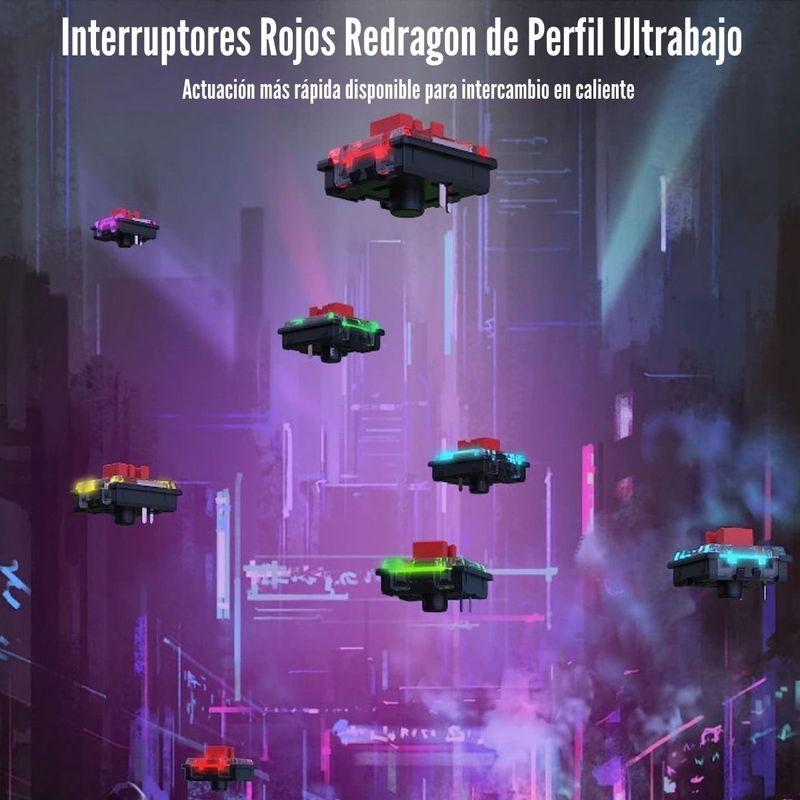 Redragon---Teclado-Horus-Mini-Pro-K632-60--RGB-Wireless-Switch-Red