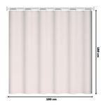 Cortina-de-Baño-Moderna-Impermeable-Accesorio-para-Ducha-U11-Crema
