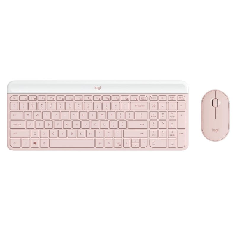 Kit-Teclado---Mouse-Logitech-Wireless-MK470-Rose