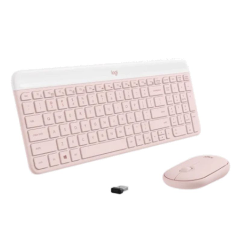Kit-Teclado---Mouse-Logitech-Wireless-MK470-Rose