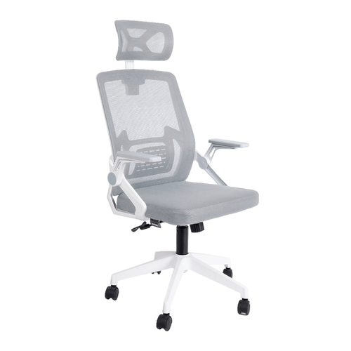 Silla de Oficina Eco-Husby Con Cabecera Regulable – Gris