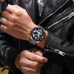 Reloj-Lujo-CURREN-8395-Plateado-Cronografo-Cuarzo