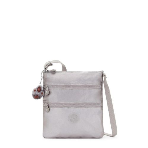 Cartera Crossbody Kipling Keiko - Silver Metallic