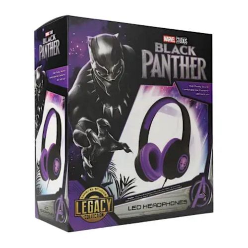 Auriculares con cable LED Marvel - Pantera Negra