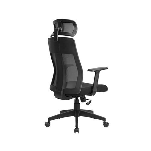 Silla Telma C/Cabecera Giratoria Negro/Gris - Ziyaz