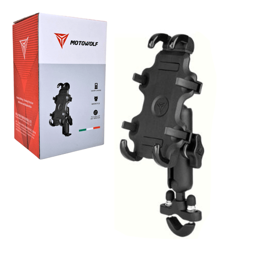 Soporte de Celular para Moto con Rotación 360 y Cargador USB Desmontable para Timon