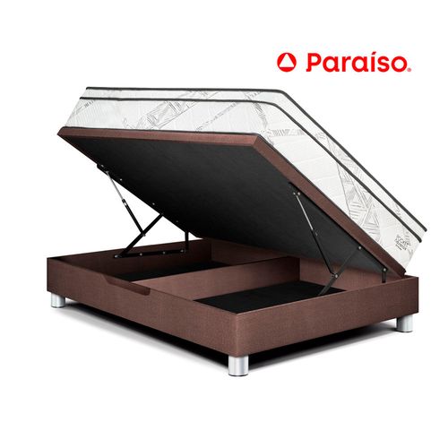 Cama Boxet Pocket Advance 2 Plazas Chocolate