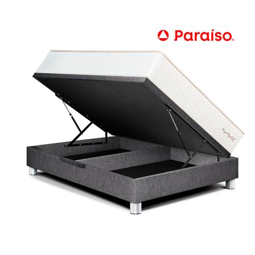 Cama Boxet Royal Elizabeth 2 Plazas Gris