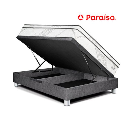 Cama Boxet Pocket Advance 2 Plazas Charcoal