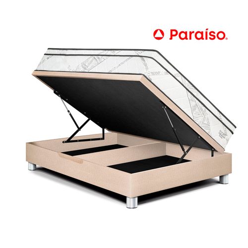 Cama Boxet Pocket Advance 1.5 Plazas Champagne