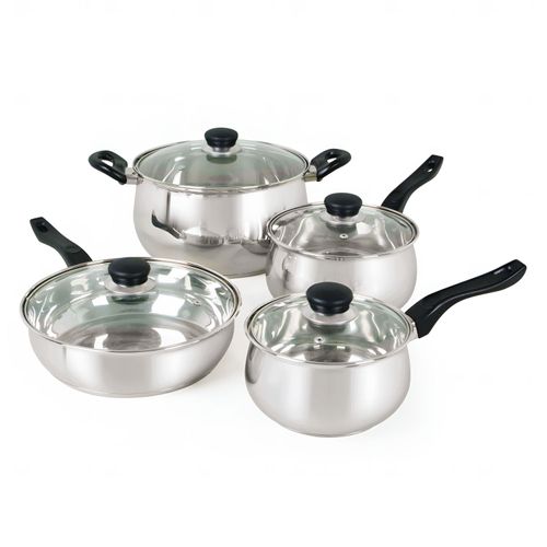 Juego De Ollas Acero 8 Piezas Rametto
